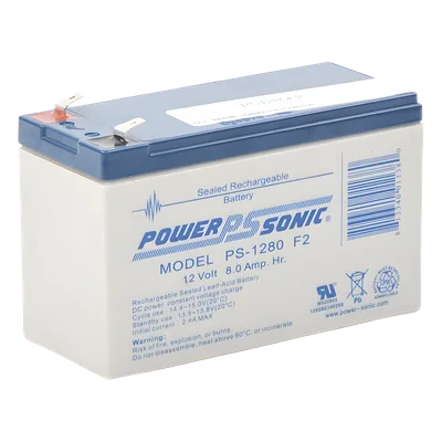 Batería de Respaldo AGM/VRLA / 12V / 8Ah / Terminales F2 / 5 Años Vida Útil / UL Certificada