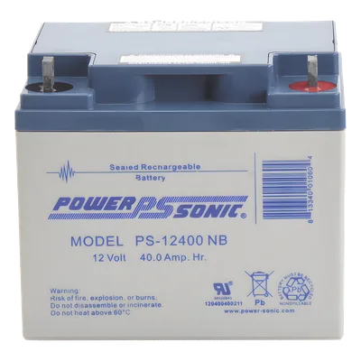 Batería de Respaldo AGM/VRLA / 12V / 40 Ah / Vida Útil 5 Años / Terminales NB / UL Reconocida