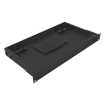 Distribuidor de Fibra Óptica / 19 Pulgadas / 1UR / 24 Fibras / 4 Placas Acopladoras / 1.58 x 0.14 x 0.84 pies