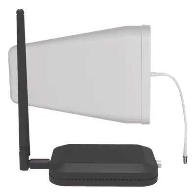 Amplificador de Señal Celular / 2G 3G 4G / Cobertura 60 m² (646 ft²) / Multibanda 850-1900-2100 MHz / Múltiples Usuarios / Antena Integrada