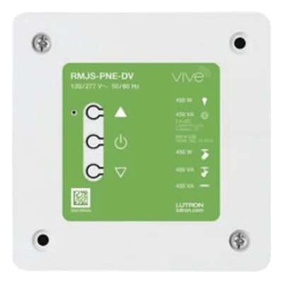 Módulo de atenuación PowPak / Fase directa o inversa / 120/277 V / Hasta 450 W-VA / Clear Connect 431-437 MHz / 10 Pico + sensores / Sistema Vive
