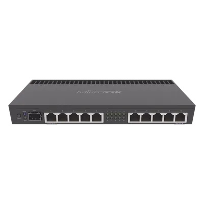 Router / CPU 4 Núcleos ARM / 10 Puertos Gigabit / 1 Puerto SFP+ 10G / 1 GB RAM / Montaje Rack 1U