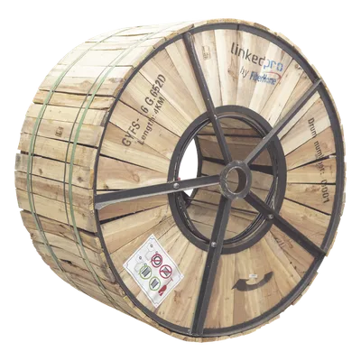 Cable de Fibra Óptica Monomodo / 6 Hilos G.652D / Armado Acero / 4 km / Exterior Subterráneo / 10.5 mm / -20°C a +65°C