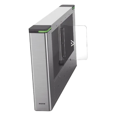 Torniquete Swing Izquierdo / Carril 90 cm (35.4 in) / Lector de Tarjeta Integrado / TCP-IP / 20 a 60 Personas/min / IP54 / Acero Inoxidable SUS304