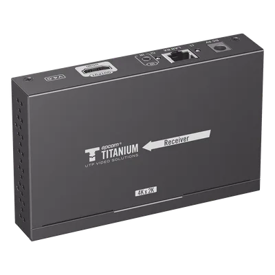 Receptor HDMI IP / 4K@30Hz / 1080p@60Hz / Alcance 120 m (393.7 ft) / Cat6/6a / Control IR / Switch IGMP