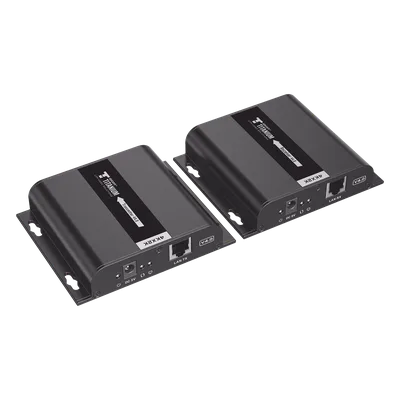 Kit Extensor HDMI para distancias de 120 metros / Resolución 4K @ 30Hz / Cat 6 / Soporta conexión Uno a Uno y Uno a Muchos / Soporta hasta 253 Rx / Baja Latencia / Uso 24/7 / Soporta HDbitT / Compatib
