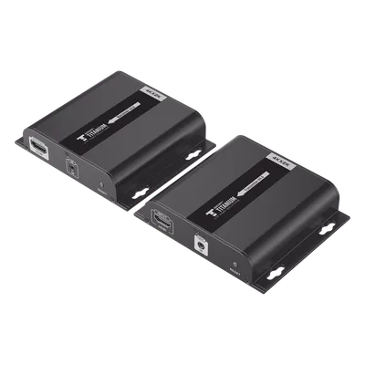Kit Extensor HDMI para distancias de 120 metros / Resolución 4K @ 30Hz / Cat 6 / Soporta conexión Uno a Uno y Uno a Muchos / Soporta hasta 253 Rx / Baja Latencia / Uso 24/7 / Soporta HDbitT / Compatib