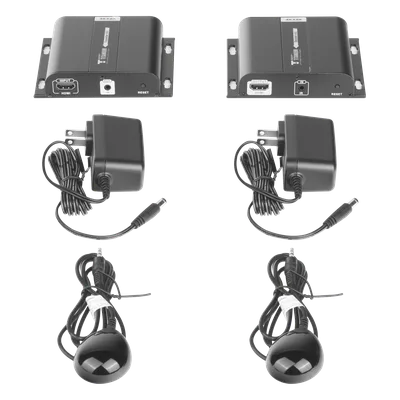 Kit Extensor HDMI para distancias de 120 metros / Resolución 4K @ 30Hz / Cat 6 / Soporta conexión Uno a Uno y Uno a Muchos / Soporta hasta 253 Rx / Baja Latencia / Uso 24/7 / Soporta HDbitT / Compatib