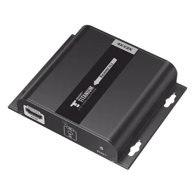 Receptor HDMI Extensor / 4K @ 30Hz / Alcance 120 m (393.7 ft) / Cat 5e/6 / HDbitT / IR / HDCP 1.3 / Switch Gigabit