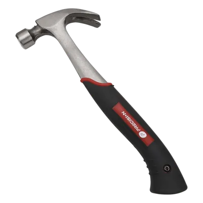 Martillo de Uso Rudo / Acero Forjado Monobloque / 16 oz (454 g) / Uña Curva / Sujetador Magnético / Mango Antideslizante