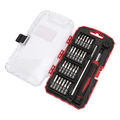 Juego de Desarmador de Precisión / 51 Piezas / 48 Puntas CR-V / Extensor 115 mm / Maletín 96 x 170 x 28 mm (3.8 x 6.7 x 1.1 in)