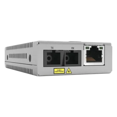 Convertidor de Medios Gigabit / 10/100/1000Base-T a 1000Base-LX / SC Monomodo / Alcance 20 km (65,616 ft) / Compatible con Chasis MMCR18