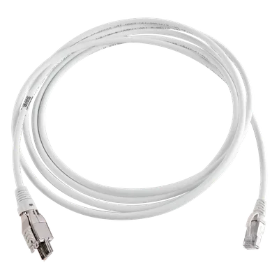 Patch Cord / Cat6A 1/10G Ethernet / 4 Pares / S/FTP / LS0H / 15 m (49.21 pies) / Marfil