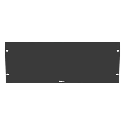 Tapa Ciega para Rack / 19in / 4UR / Acero / Plano / Negro / 1.58 x 0.58 ft