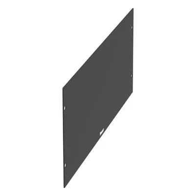 Tapa Ciega para Rack / 19in / 4UR / Acero / Plano / Negro / 1.58 x 0.58 ft