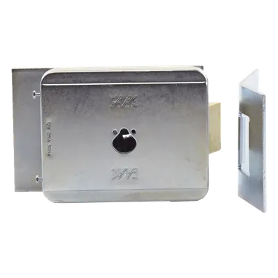 Cerradura Electromecánica / 12 VCA / Placa Suelo / Operación Manual por Cilindros