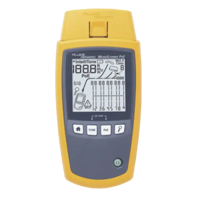 Kit de Verificador de Red PoE / Pantalla LCD Retroiluminada / 802.3af/at/bt/UPoE / Mapeo Gráfico / Sonda Intellitone Pro 200