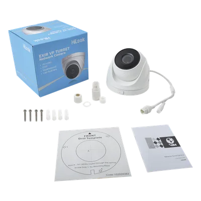 Turret IP / 4 MP / Lente Motorizado 2.8-12 mm / IR 30 m / PoE / IP67 / WDR 120dB / Micro SD 256 GB / H.265+ / 98 pies IR