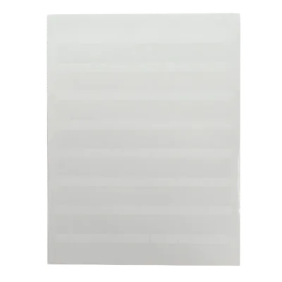 Etiqueta para componente / 96.3 mm x 7.6 mm / 3.79 in x 0.3 in / Poliolefina / Blanco / Láser e inyección de tinta
