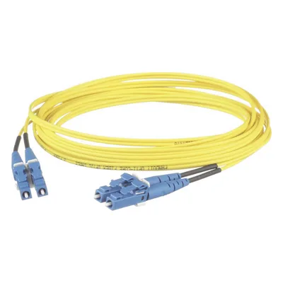 Jumper de Fibra Óptica / Monomodo OS2 9/125 / LC-LC Dúplex / LSZH / 3 m (9.84 ft) / 1.6 mm / Amarillo