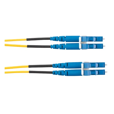 Jumper de Fibra Óptica Monomodo / OS2 9/125 / LC-LC Duplex / LSZH / 1 m (3.28 ft) / Amarillo