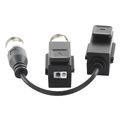 Kit Transceptor de Video / Hasta 8 Megapixel / Alcance 400 m (1312.3 ft) / HD-TVI / AHD / CVI / CVBS / Audio por Coaxitron / 100% Cobre