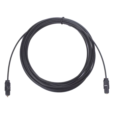 Cable Óptico Toslink / Fibra Óptica 5.0 mm / 4.6 m (15.1 ft) / Conectores Dorados / Audio Digital 5.1 Canales