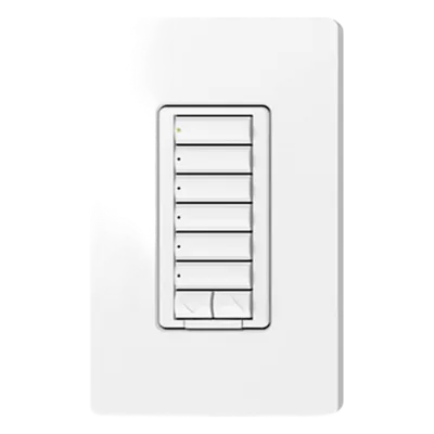 Botonera de pared seeTouch / 6 botones + subir/bajar / retroiluminada / 120 V~ 0.6 W / RF a 9 m de repetidor / color taupe / RadioRA 2