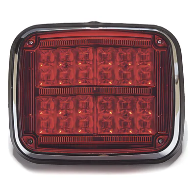 Luz de Advertencia LED / 8 x 6" (203 x 152 mm) / 24 LEDs / IP67 / 12-30 VCC / Patrones Múltiples / SAE-ECE