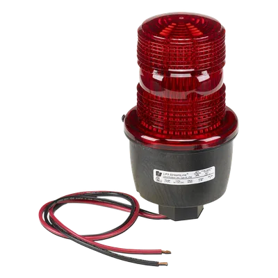 Luz de advertencia LED / 24 Vcc / Montaje en tubo / Rojo / IP66 / IP69K / Perfil bajo