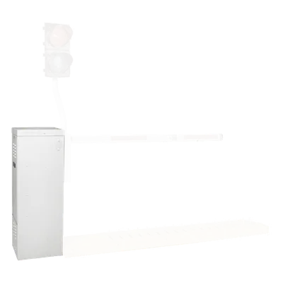Barrera Vehicular / Uso Continuo / Motor 1/2 HP / Brazo 4 m (13.1 ft) / 115 VAC / 5.4 A / Dimensiones Compactas