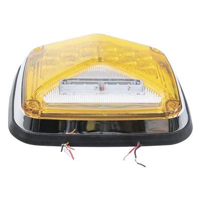 Luz de Advertencia LED / 8 x 6" / 11 Patrones de Destello / IP67 / 12-30 VCC / ECE R65 / SAE J845