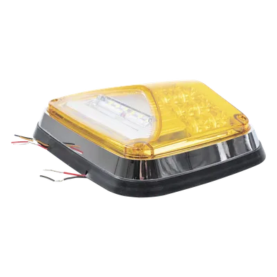 Luz de Advertencia LED / 8 x 6" / 11 Patrones de Destello / IP67 / 12-30 VCC / ECE R65 / SAE J845