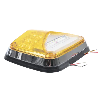 Luz de Advertencia LED / 8 x 6" / 11 Patrones de Destello / IP67 / 12-30 VCC / ECE R65 / SAE J845