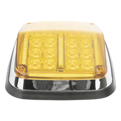 Luz de Advertencia LED / 8 x 6 in (203 x 152 mm) / Color Ámbar / 24 LEDs / IP67 / 11 Patrones de Destello / 12-30 VCD