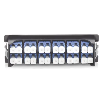 Placa Acopladora / 12 Acopladores LC Duplex / Fibra Monomodo / Compatible LP-ODF-8024