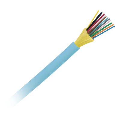 Cable de Fibra Óptica / 12 Hilos / Multimodo OM4 50/125 / Tight Buffer 900μm / Interior / OFNP Plenum / Dieléctrico / Precio Por Metro