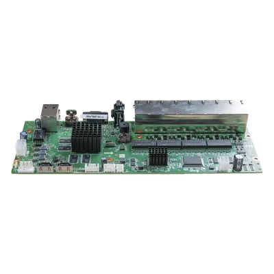 Tarjeta Principal NVR / 16 Puertos PoE / 8 MP / 4 Núcleos 1.5 GHz / 64 TB / Gigabit Ethernet