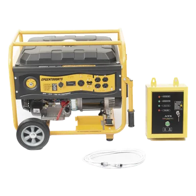 Generador de Emergencia / 6.5 kW Nominal / 7 kW Máxima / Arranque Automático / 220V Bifásico / 60 Hz / Tanque 25 L / 12 h Autonomía
