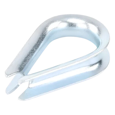 Guardacabo para Cable de Acero / 3/8" (9.5 mm) / Resistencia 4900 kg / Galvanizado por Inmersión / Diseño Ovalado