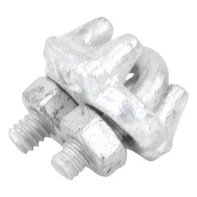 Nudo de Perro para Cable / Acero Forjado Galvanizado en Caliente / 1/8" / Torque 6 N.m / Amarre 3 Piezas / Suspensión de Alta Carga