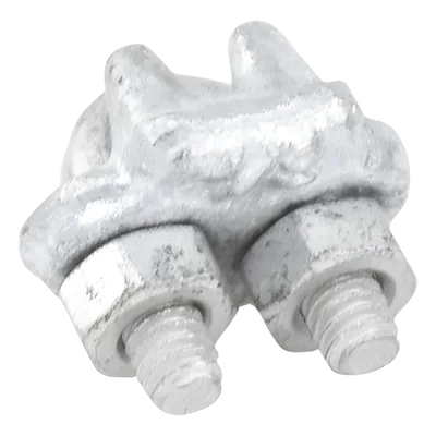 Nudo de Perro para Cable / Acero Forjado Galvanizado en Caliente / 1/8" / Torque 6 N.m / Amarre 3 Piezas / Suspensión de Alta Carga