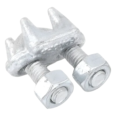 Nudo de Perro Abrazadera / Acero Forjado / Cable 3/8" / Galvanizado por Inmersión / Torque 55 N·m / Torre y Mástil