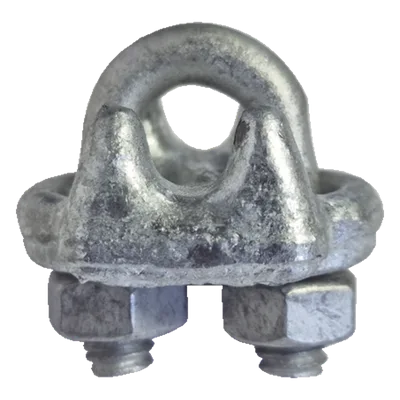 Nudo de Perro Abrazadera / Acero Forjado / Cable 3/16" / Galvanizado Inmersión en Caliente / Torque 15 N.m