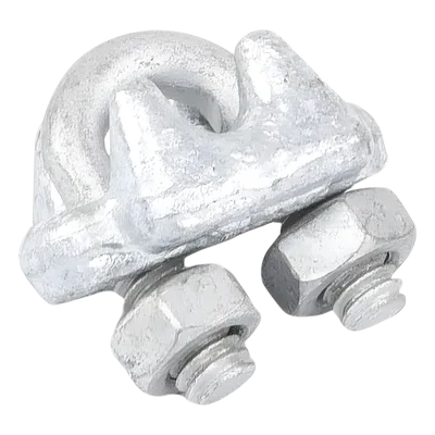 Nudo de Perro Abrazadera / Acero Forjado / Cable 3/16" / Galvanizado Inmersión en Caliente / Torque 15 N.m
