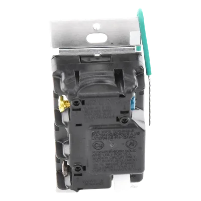 Interruptor de Pared On/Off / Doble Voltaje 120/277 V / 8 A Iluminación / 2 Hilos Sin Neutro / RF 431-437 MHz / Unipolar o Multilocalización