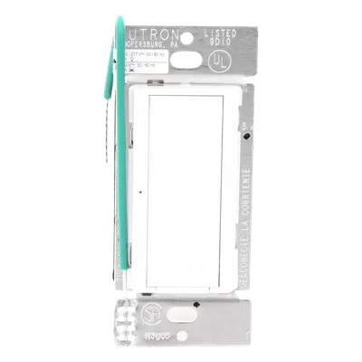Interruptor de Pared On/Off / Doble Voltaje 120/277 V / 8 A Iluminación / 2 Hilos Sin Neutro / RF 431-437 MHz / Unipolar o Multilocalización