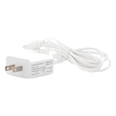 Cargador de Pared USB / 3 Puertos / Salida 5 Vcc 2 A / Cable Extensor 1.2 m (3.9 ft) / Entrada Universal 100-240 Vca / Multi-conector