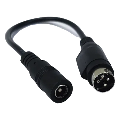 Adaptador DC / Jack Hembra 5.5x2.1mm a Minidin 4 Pines Macho / 168mm / DVR y NVR