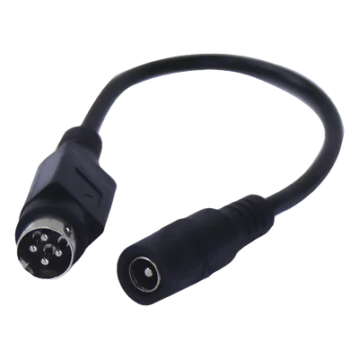 Adaptador DC / Jack Hembra 5.5x2.1mm a Minidin 4 Pines Macho / 168mm / DVR y NVR
